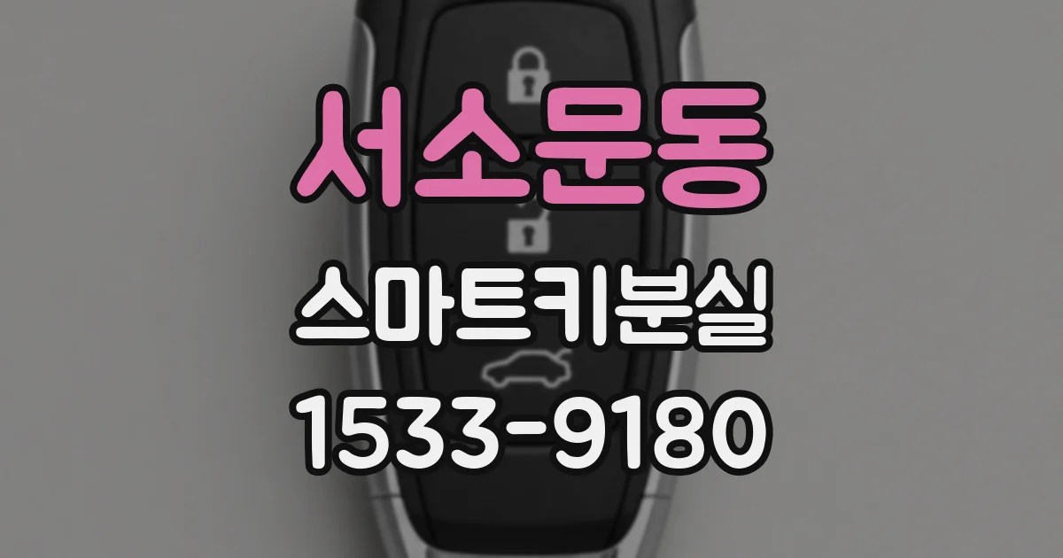 서소문동 스마트키분실