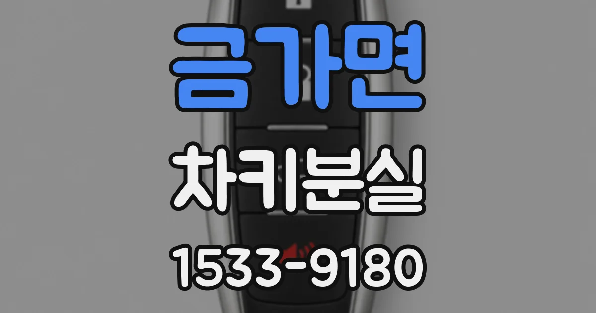 금가면 차키분실