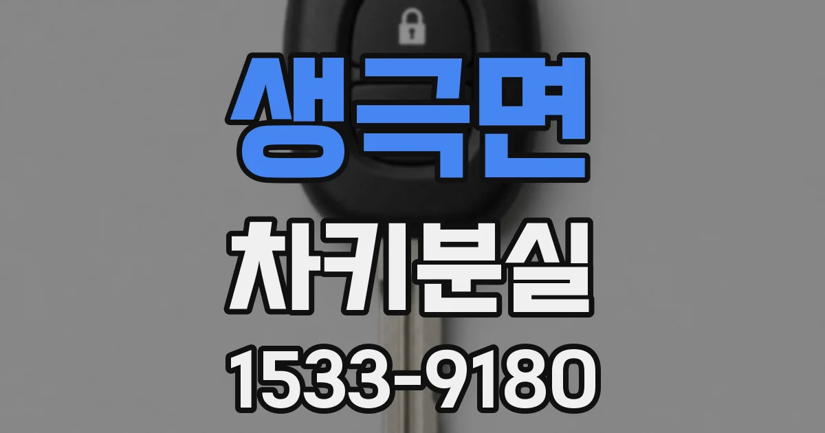 생극면 차키분실
