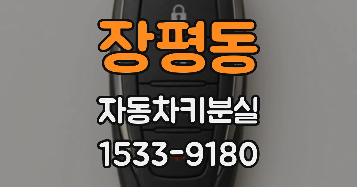 장평동 자동차키분실