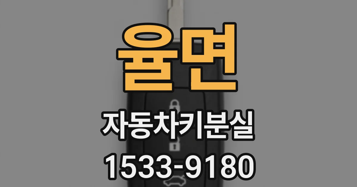 율면 자동차키분실