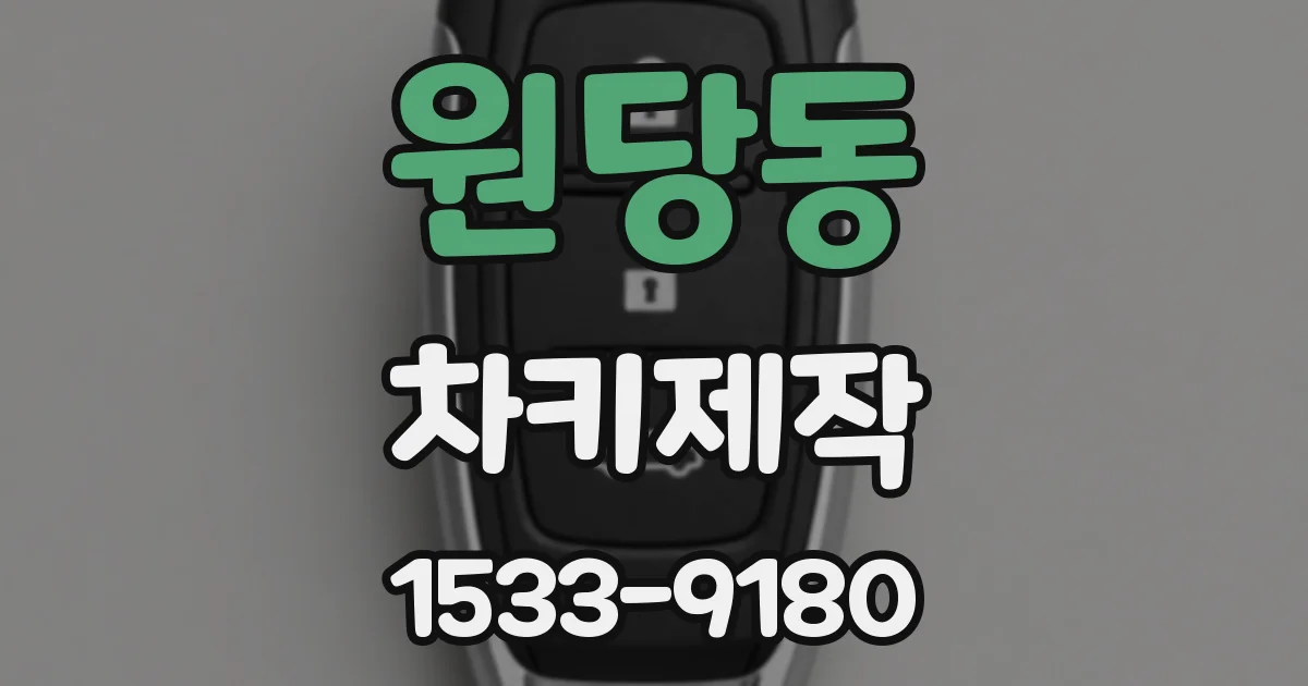 원당동 차키제작