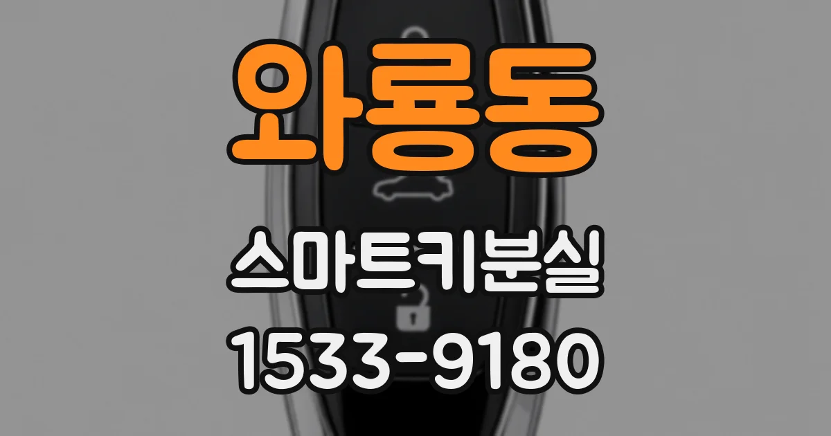 와룡동 스마트키분실