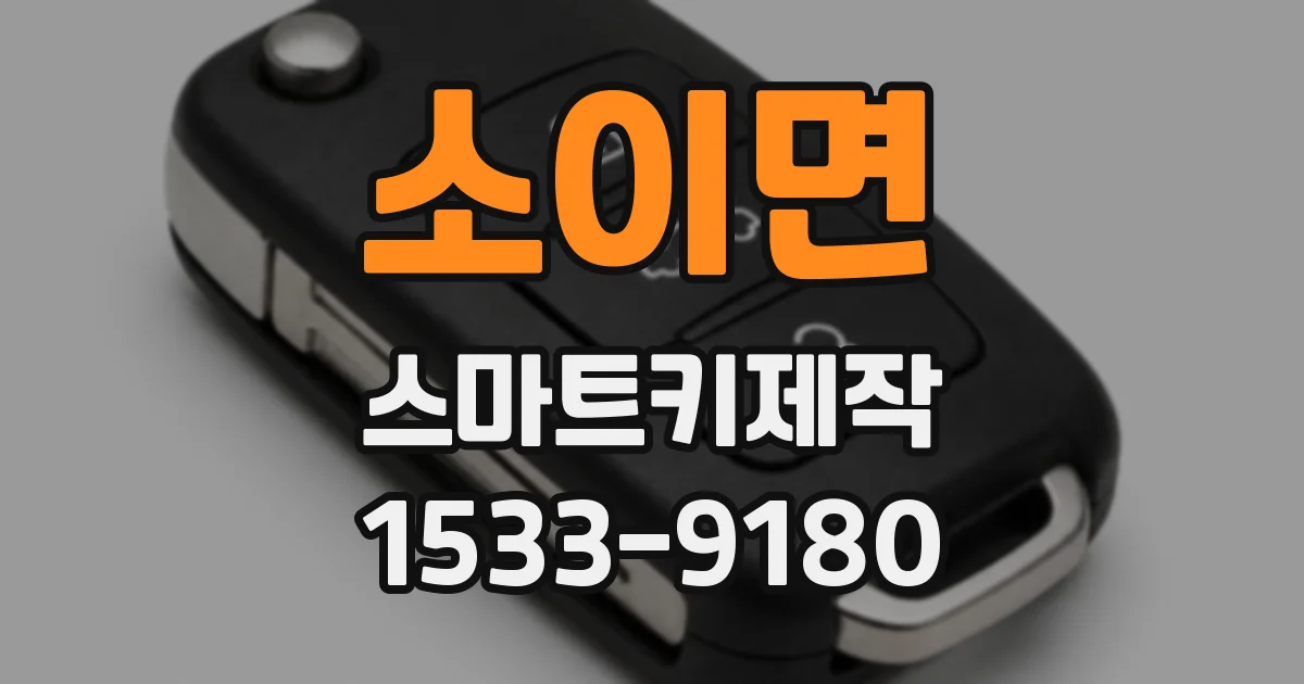 소이면 스마트키제작