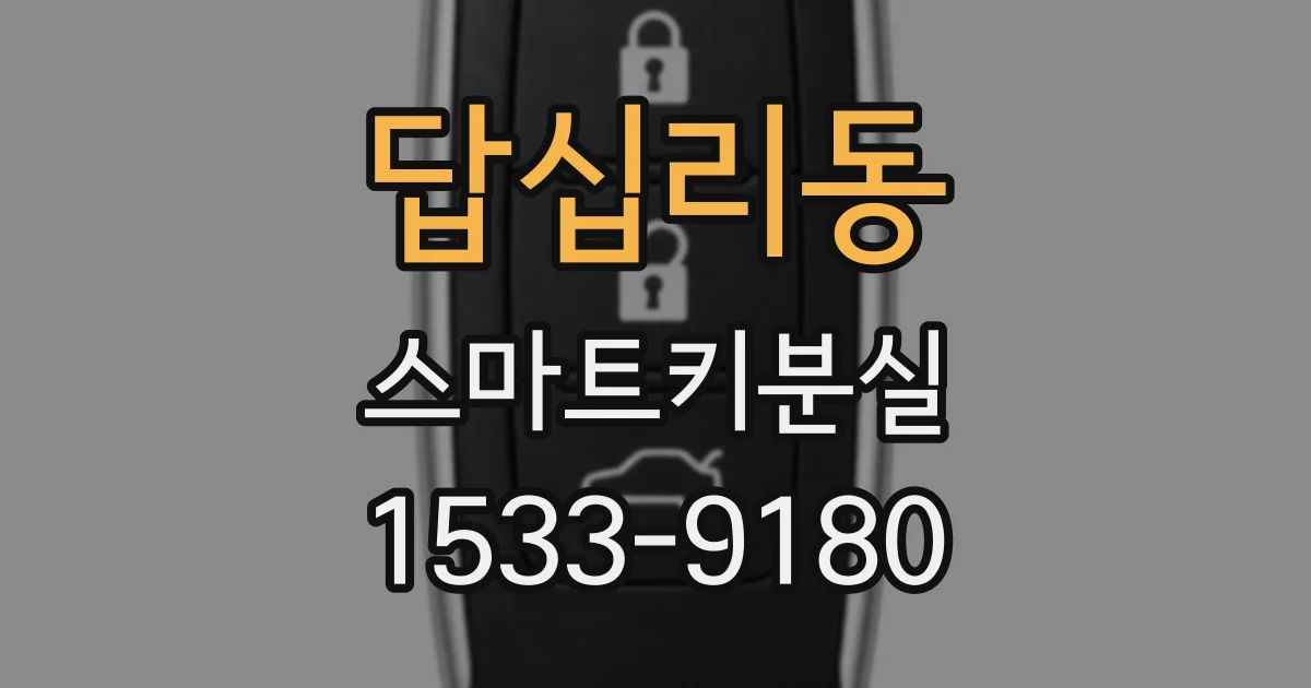 답십리동 스마트키분실