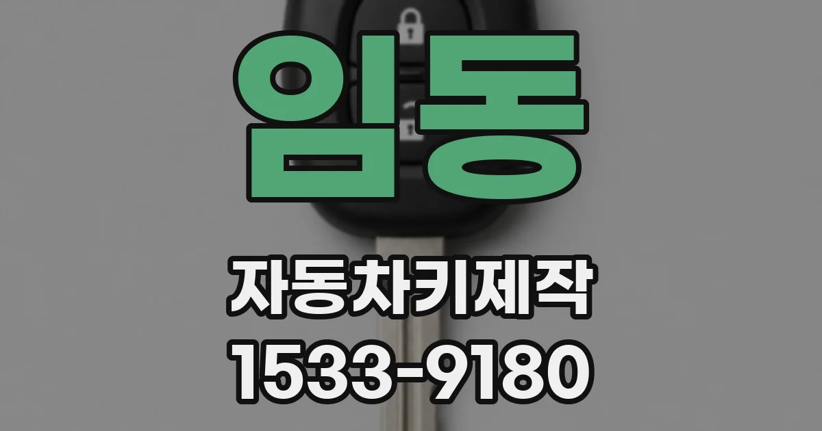 임동 자동차키제작