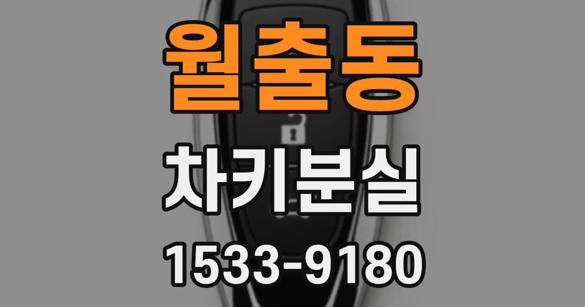 월출동 차키분실