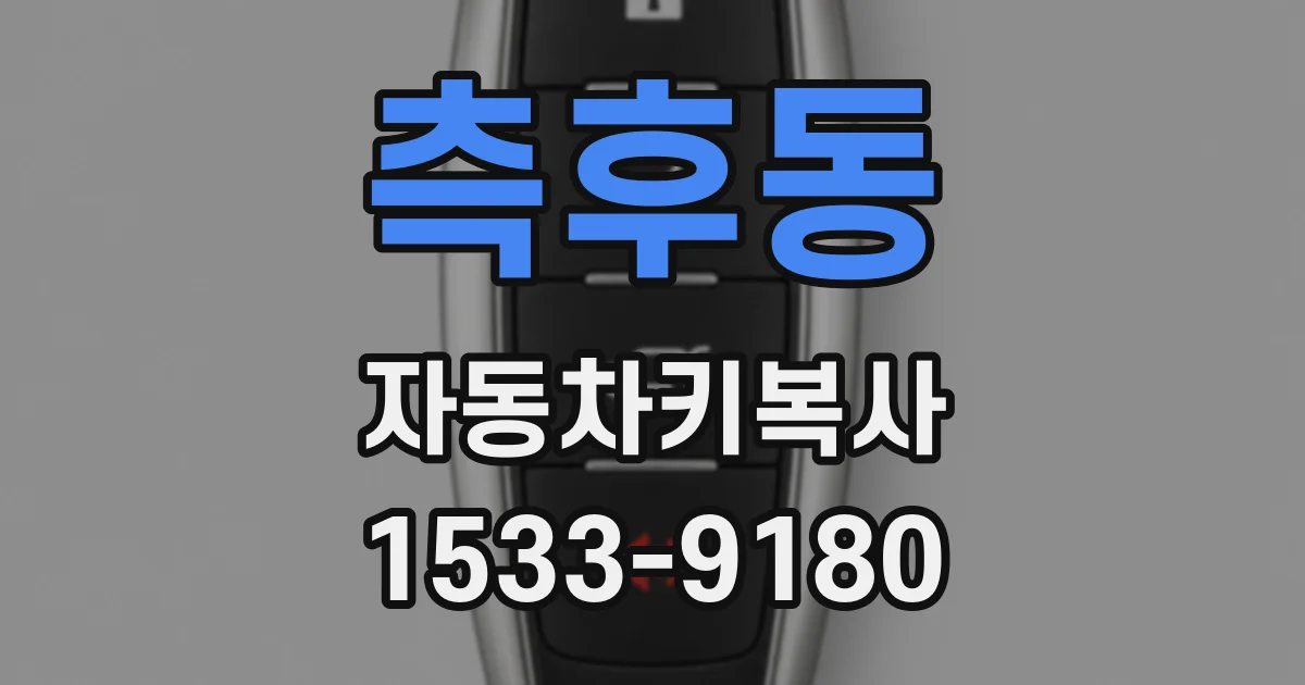 측후동 자동차키복사