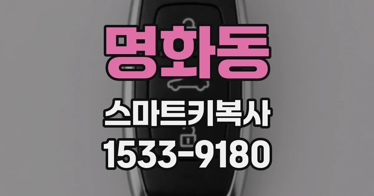 명화동 스마트키복사