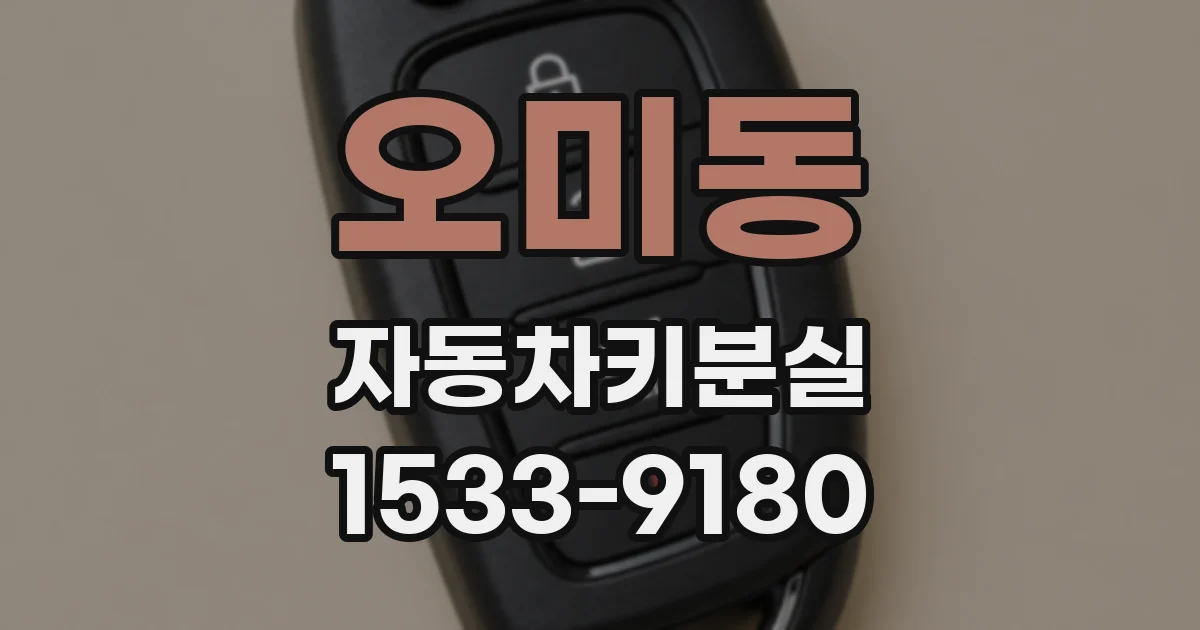 오미동 자동차키분실