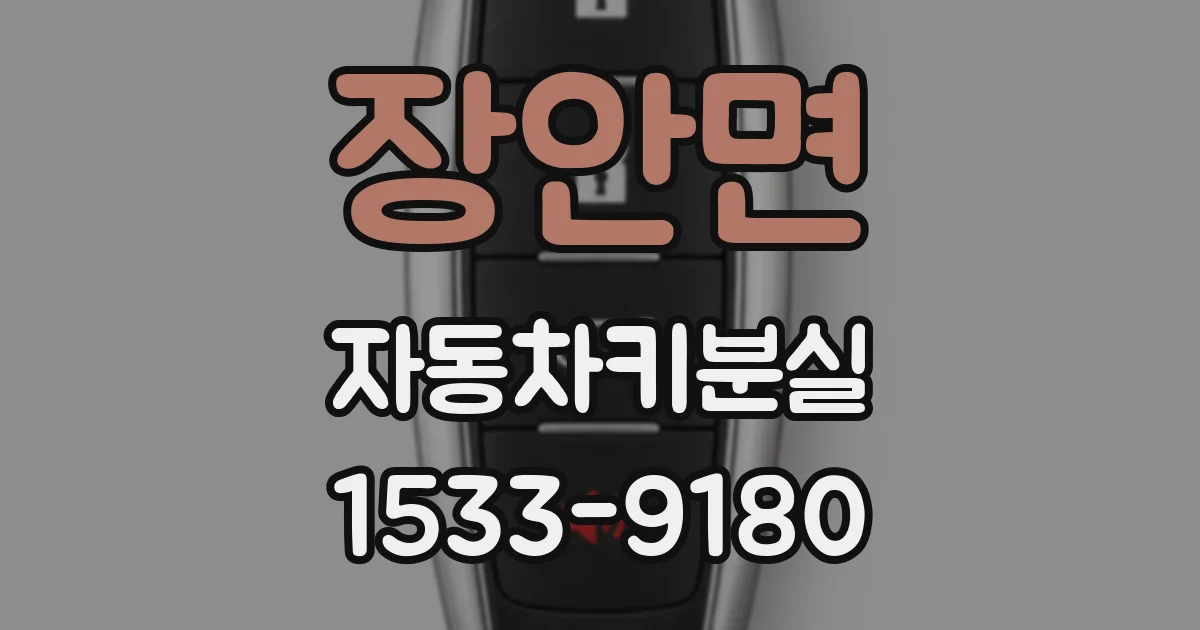장안면 자동차키분실