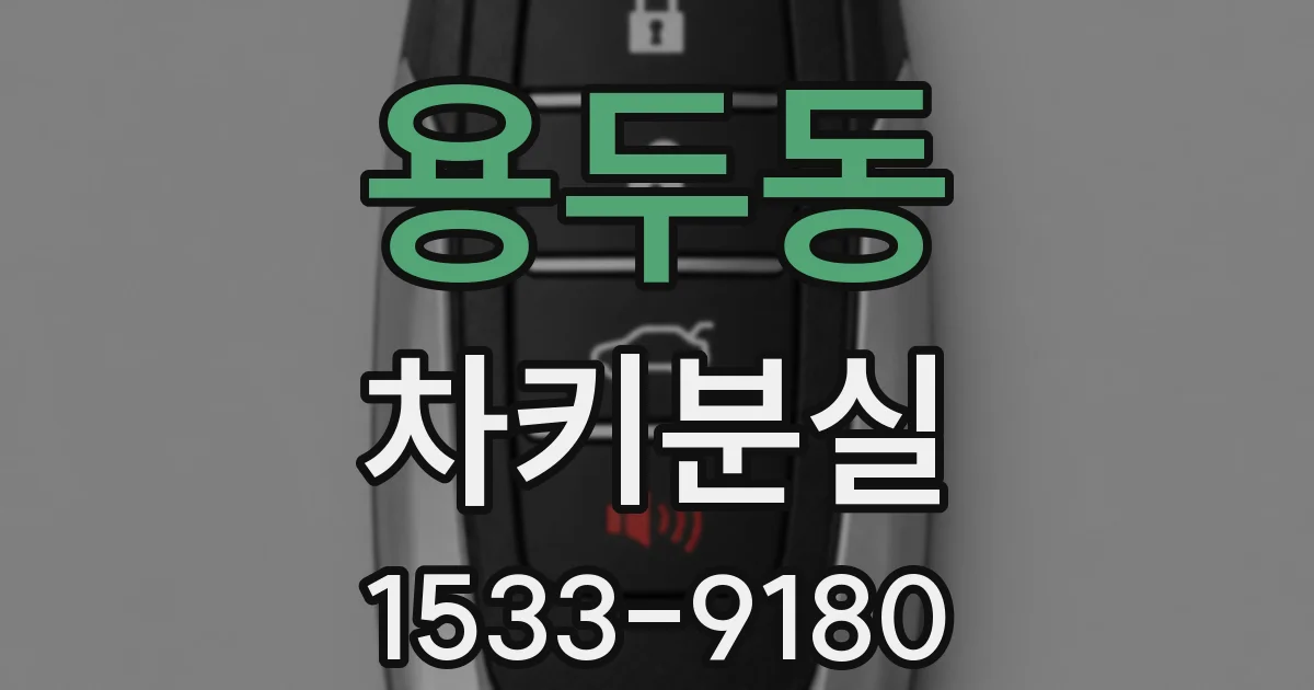 용두동 차키분실