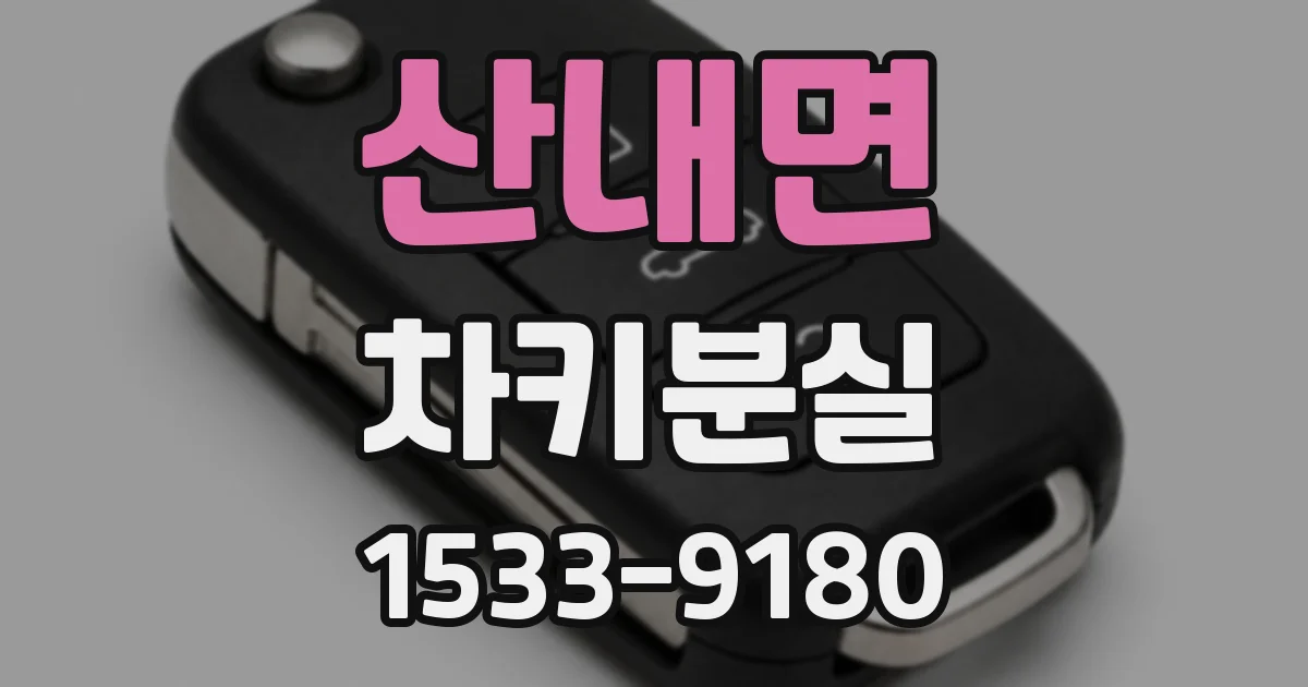 산내면 차키분실