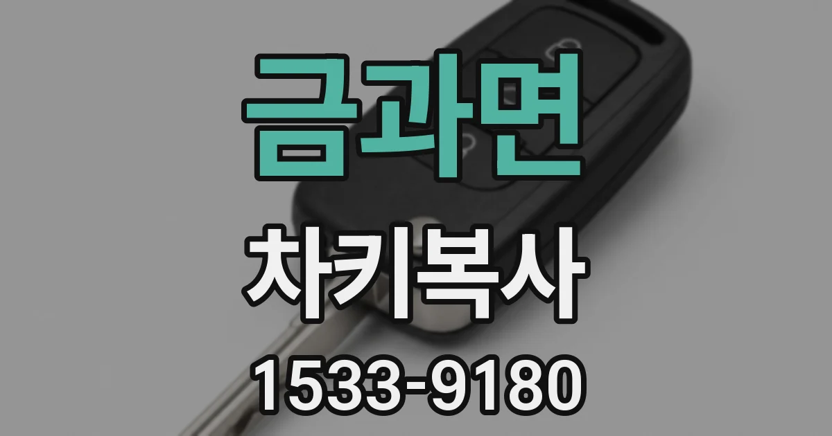 금과면 차키복사