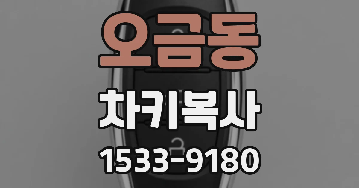오금동 차키복사