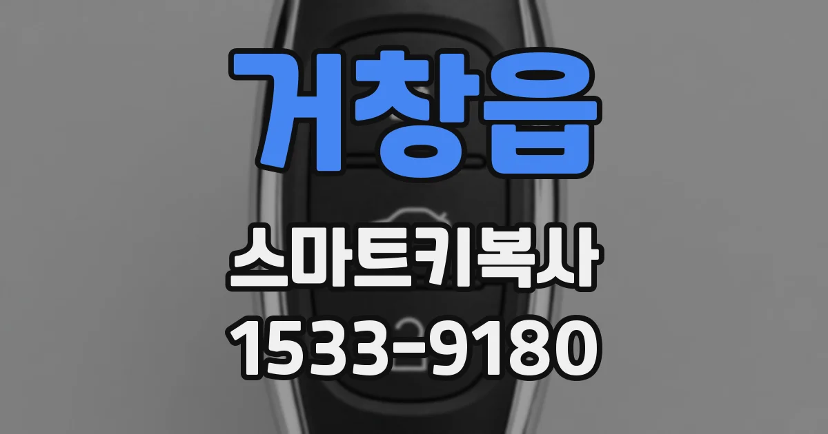 거창읍 스마트키복사