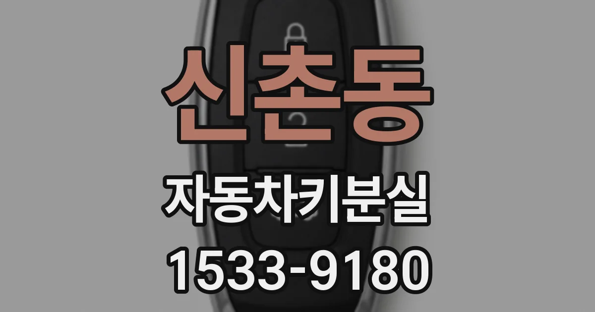신촌동 자동차키분실