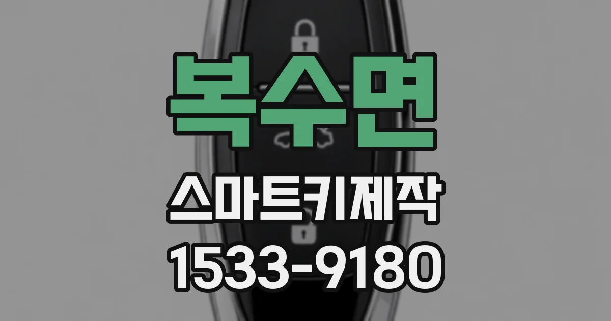 복수면 스마트키제작