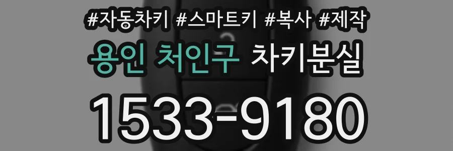 용인 처인구 차키분실