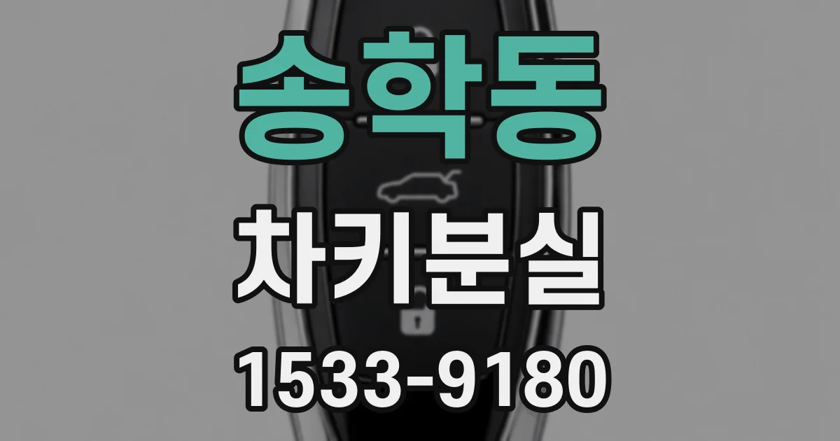 송학동 차키분실