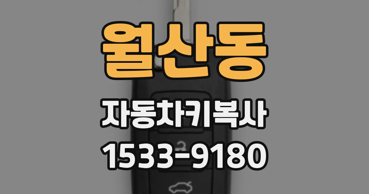 월산동 자동차키복사