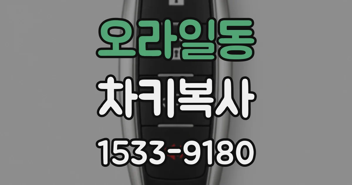 오라일동 차키복사