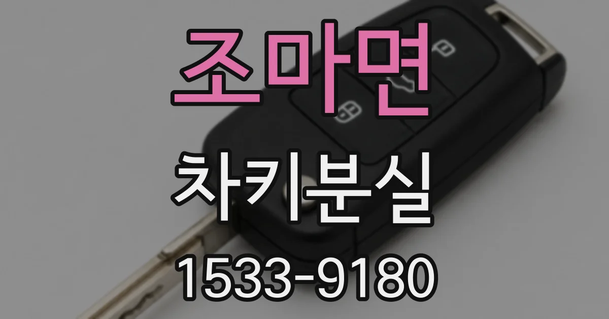 조마면 차키분실
