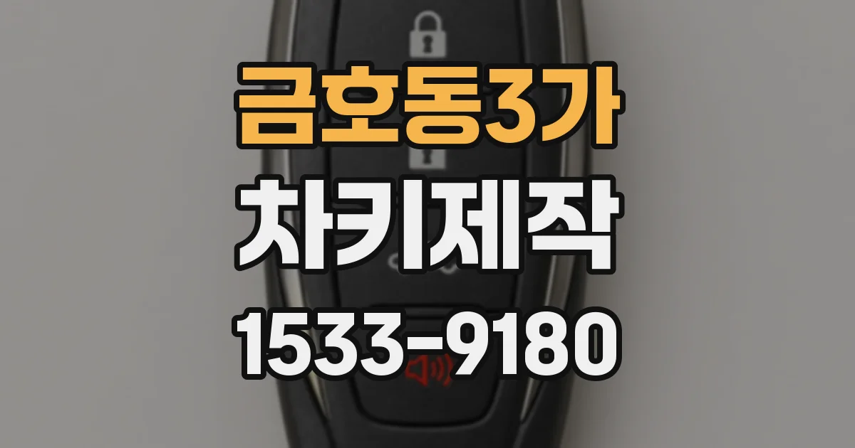 금호동3가 차키제작