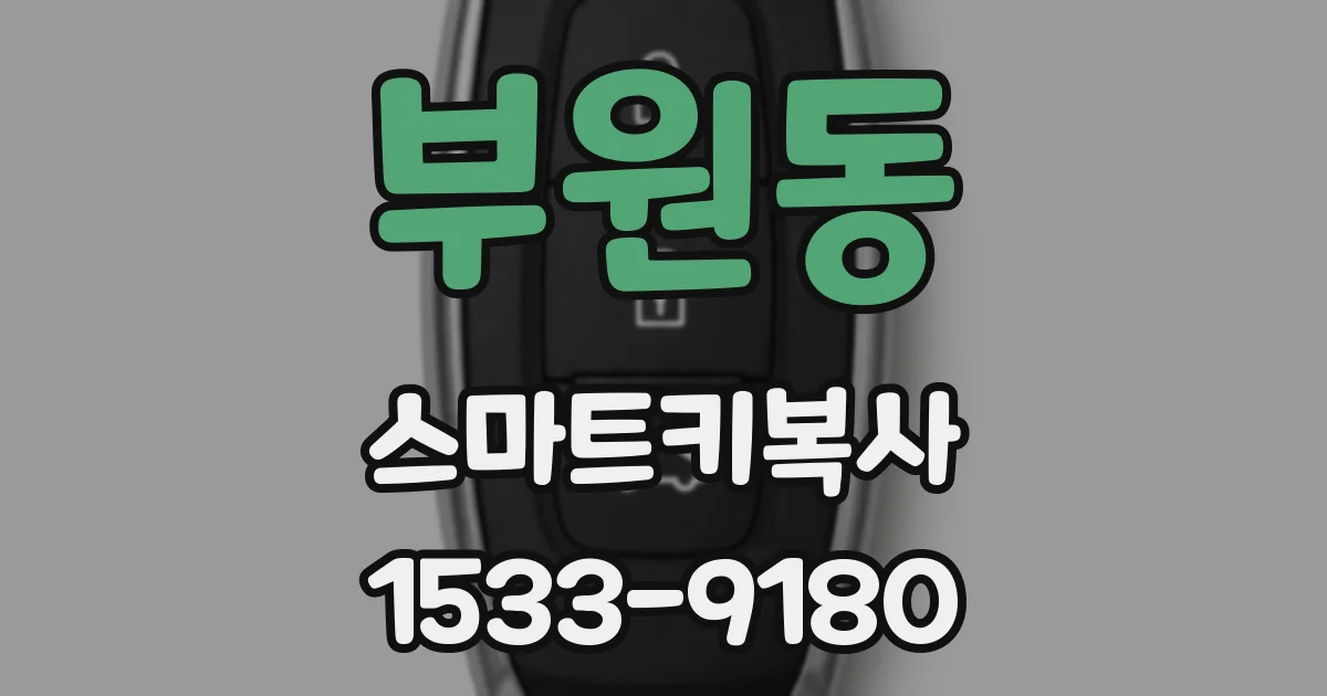 부원동 스마트키복사