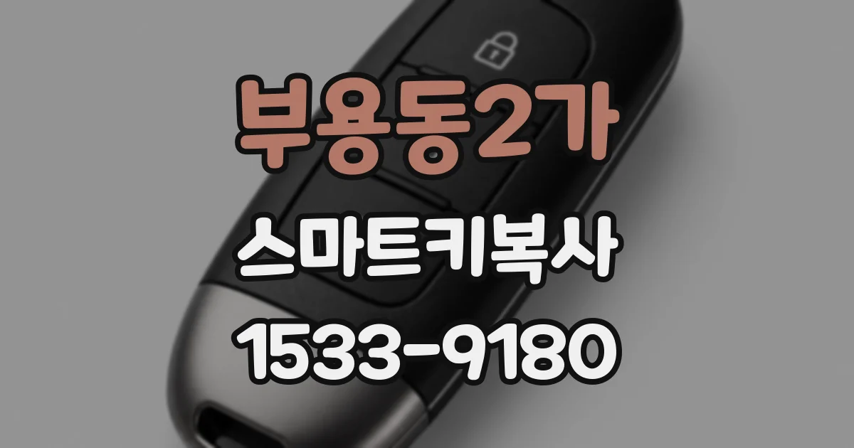 부용동2가 스마트키복사