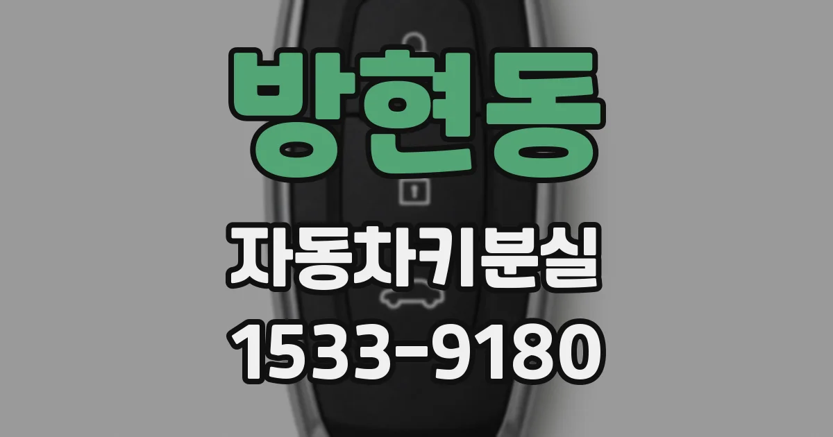 방현동 자동차키분실