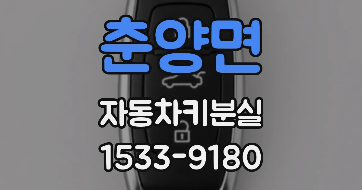 춘양면 자동차키분실