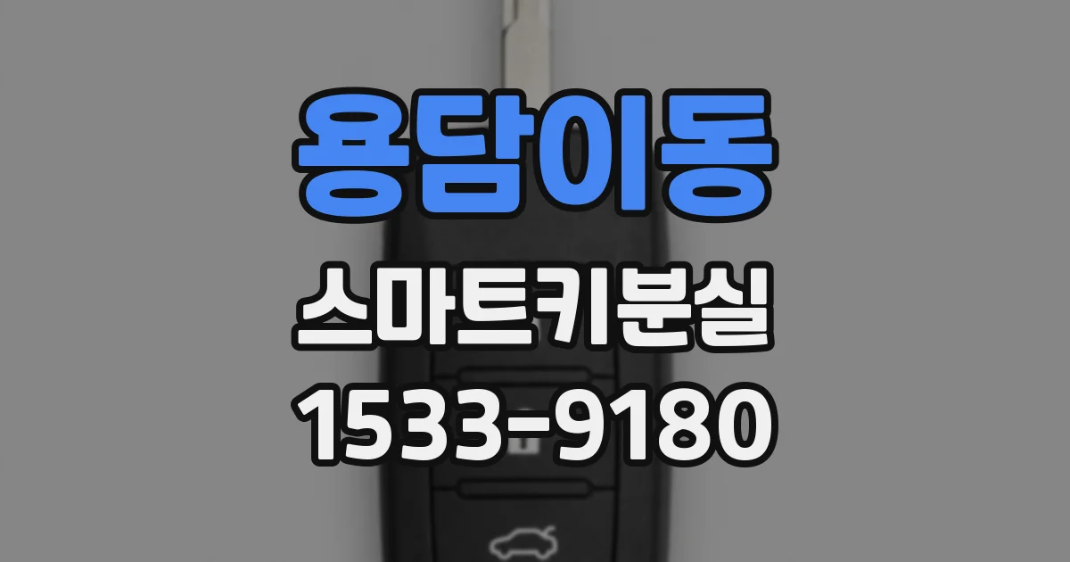 용담이동 스마트키분실