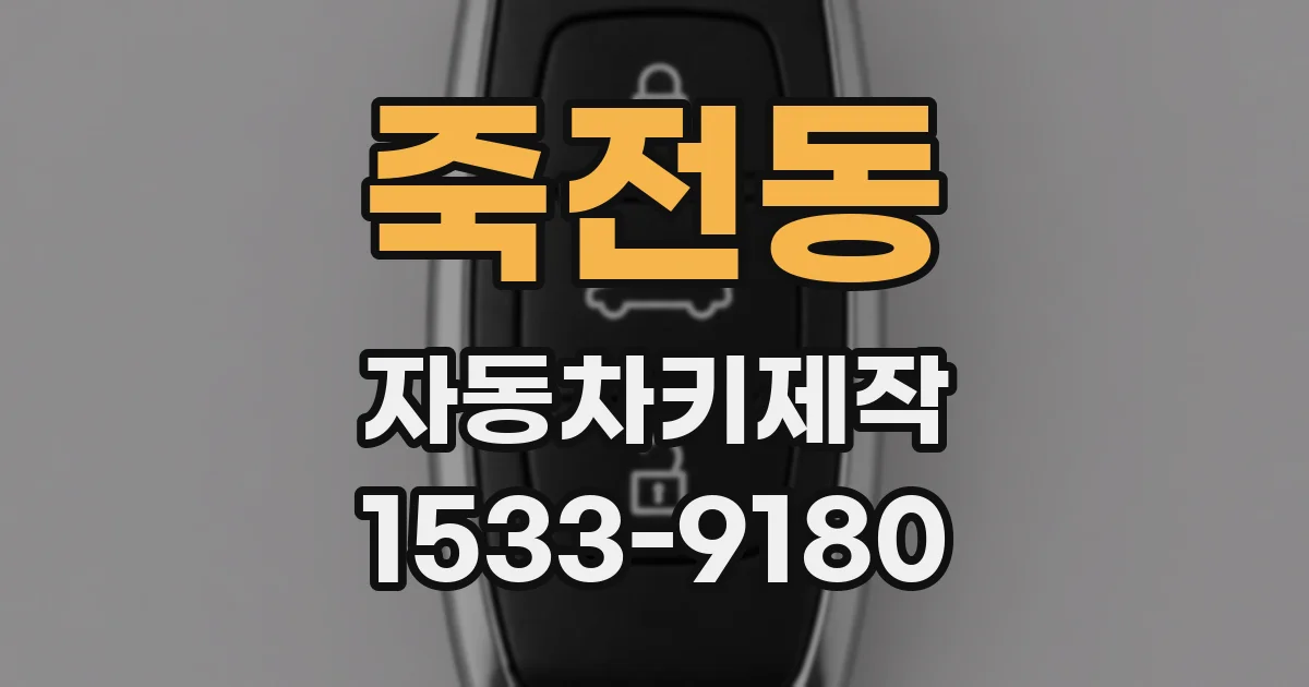 죽전동 자동차키제작