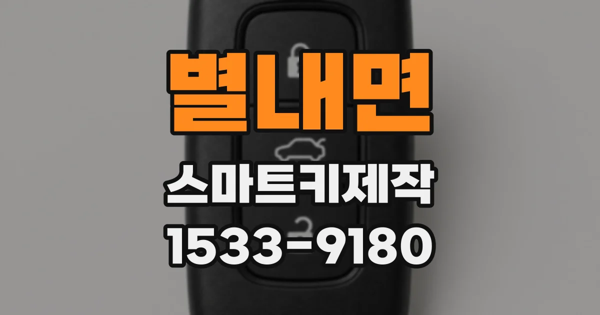 별내면 스마트키제작