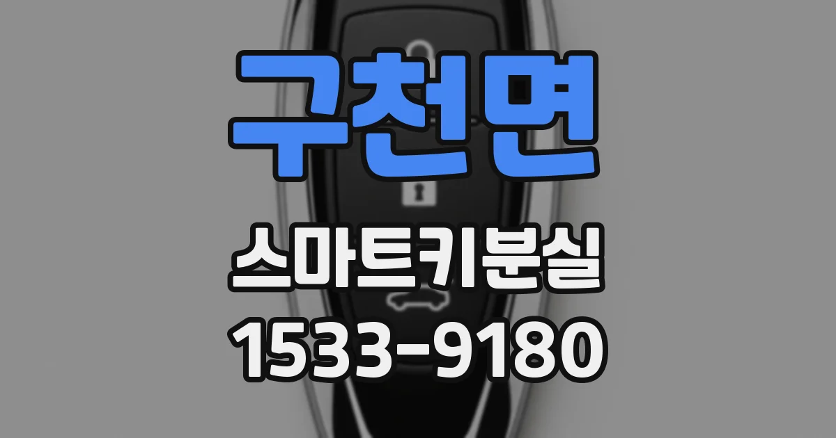 구천면 스마트키분실