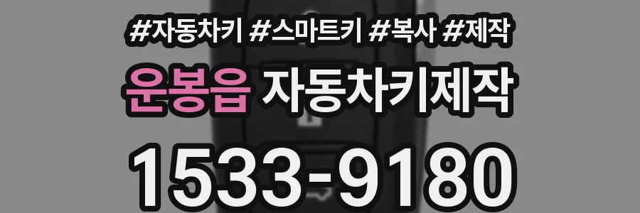 운봉읍 자동차키제작