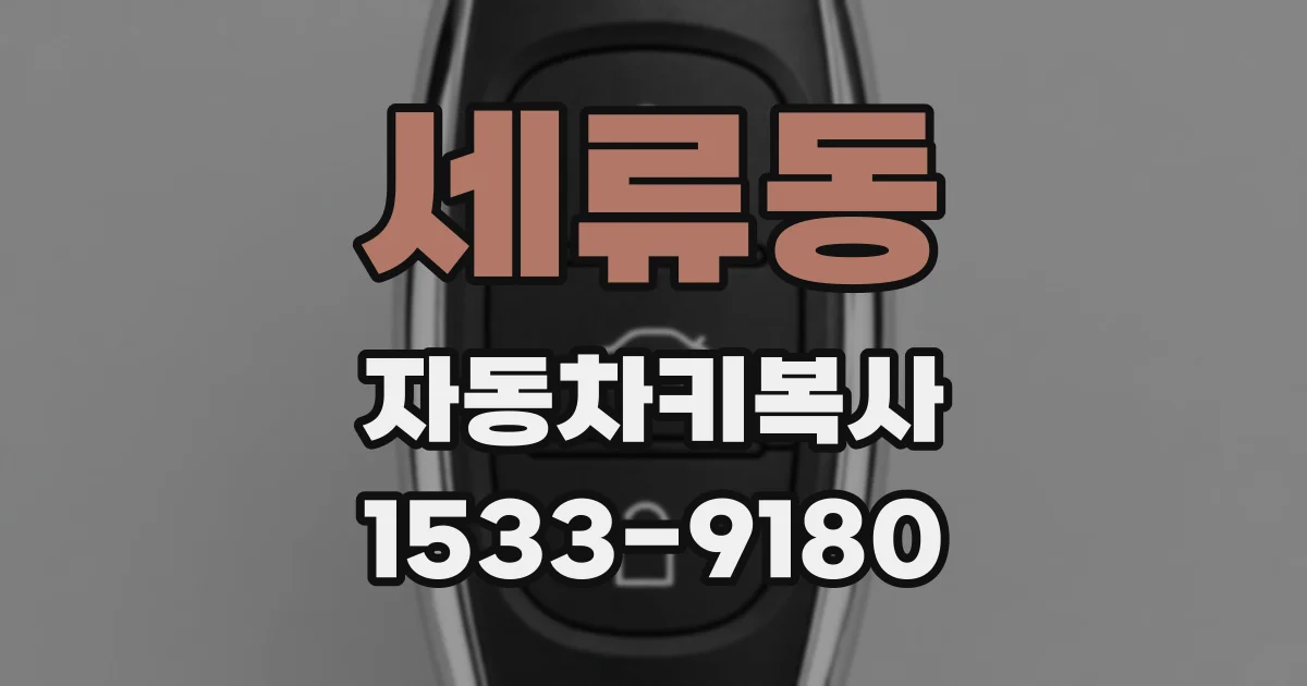 세류동 자동차키복사