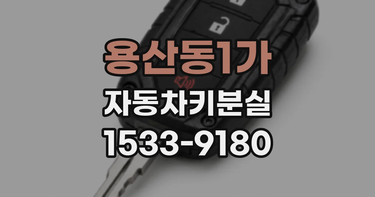 용산동1가 자동차키분실