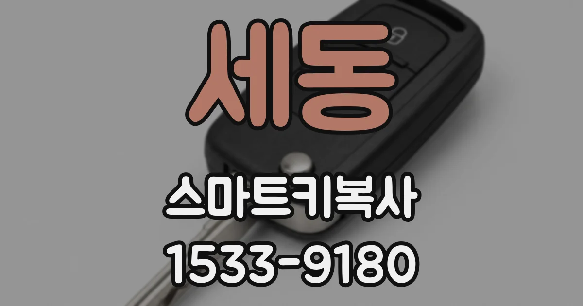 세동 스마트키복사