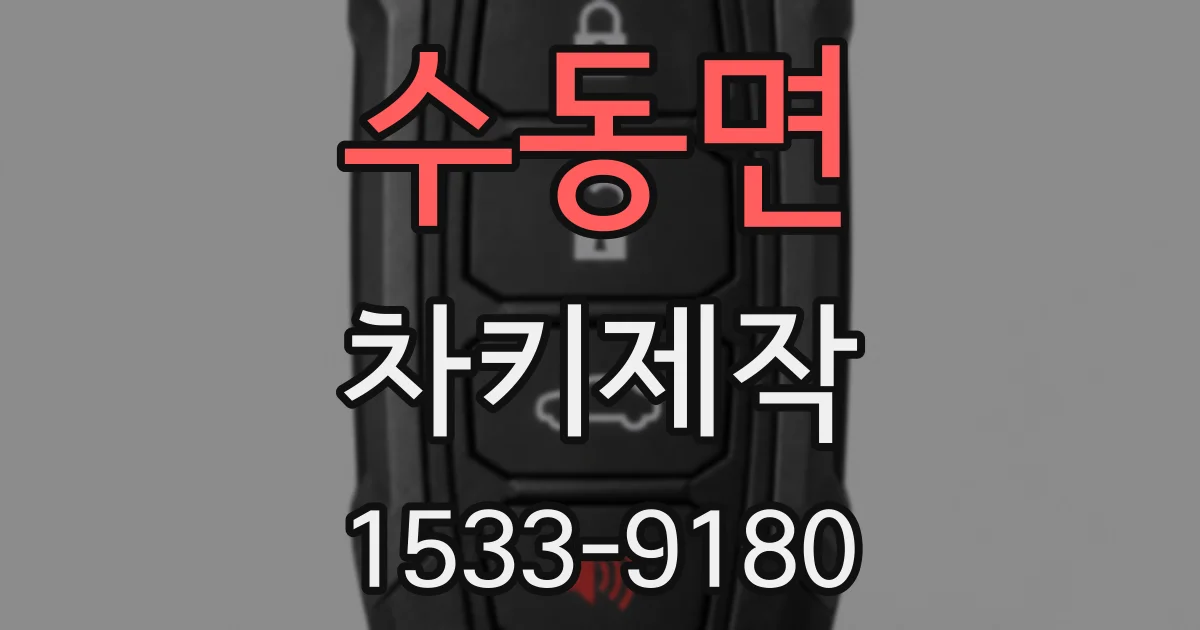 수동면 차키제작