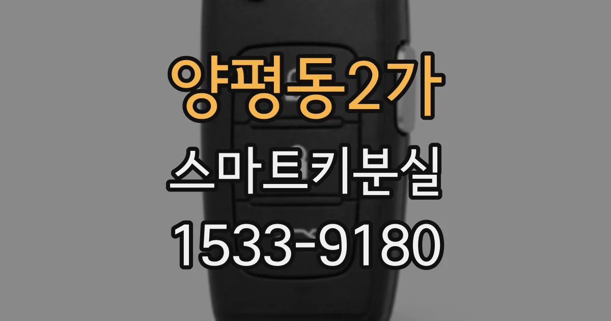 양평동2가 스마트키분실