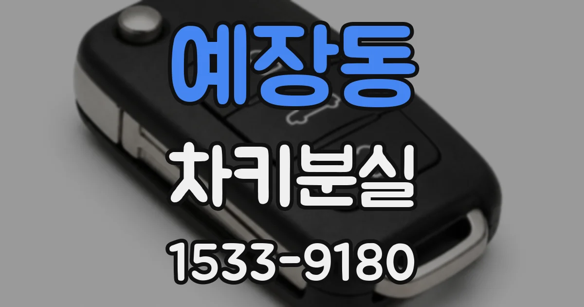 예장동 차키분실