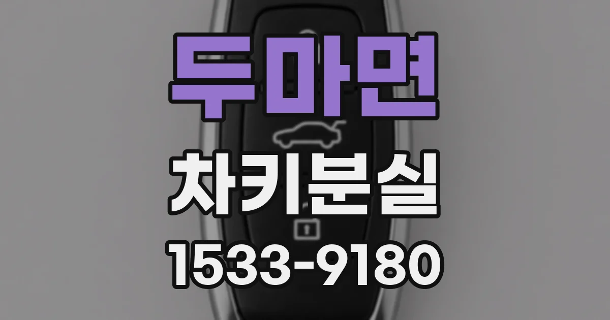 두마면 차키분실