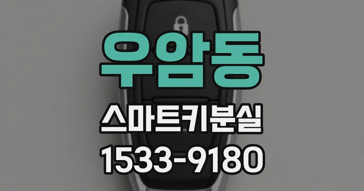 우암동 스마트키분실