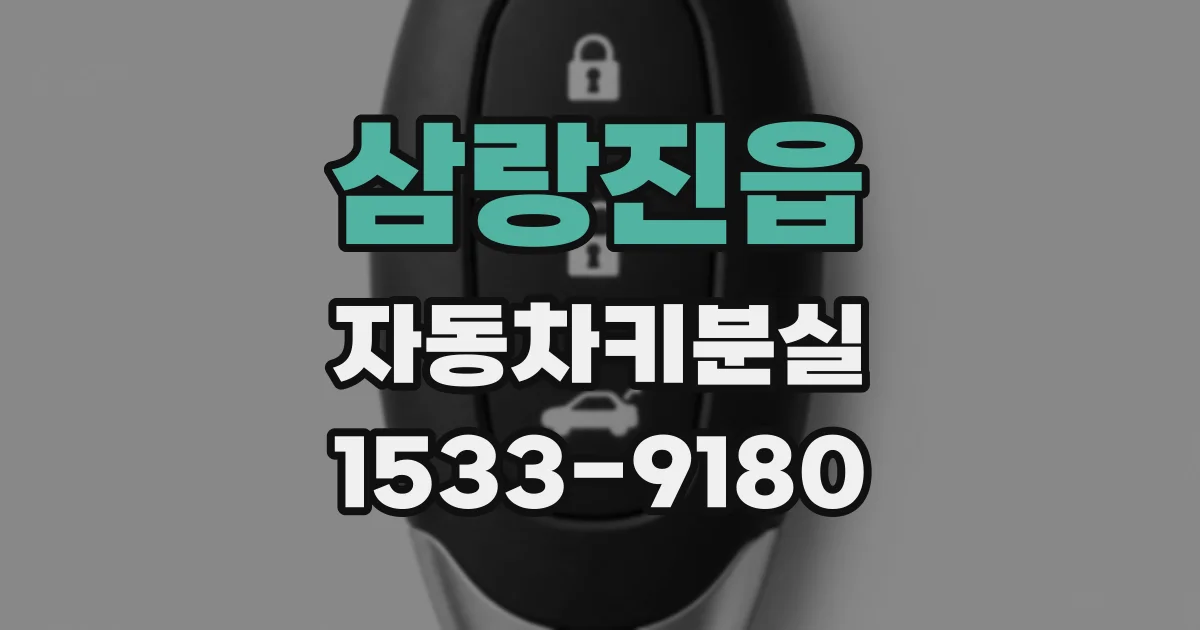 삼랑진읍 자동차키분실