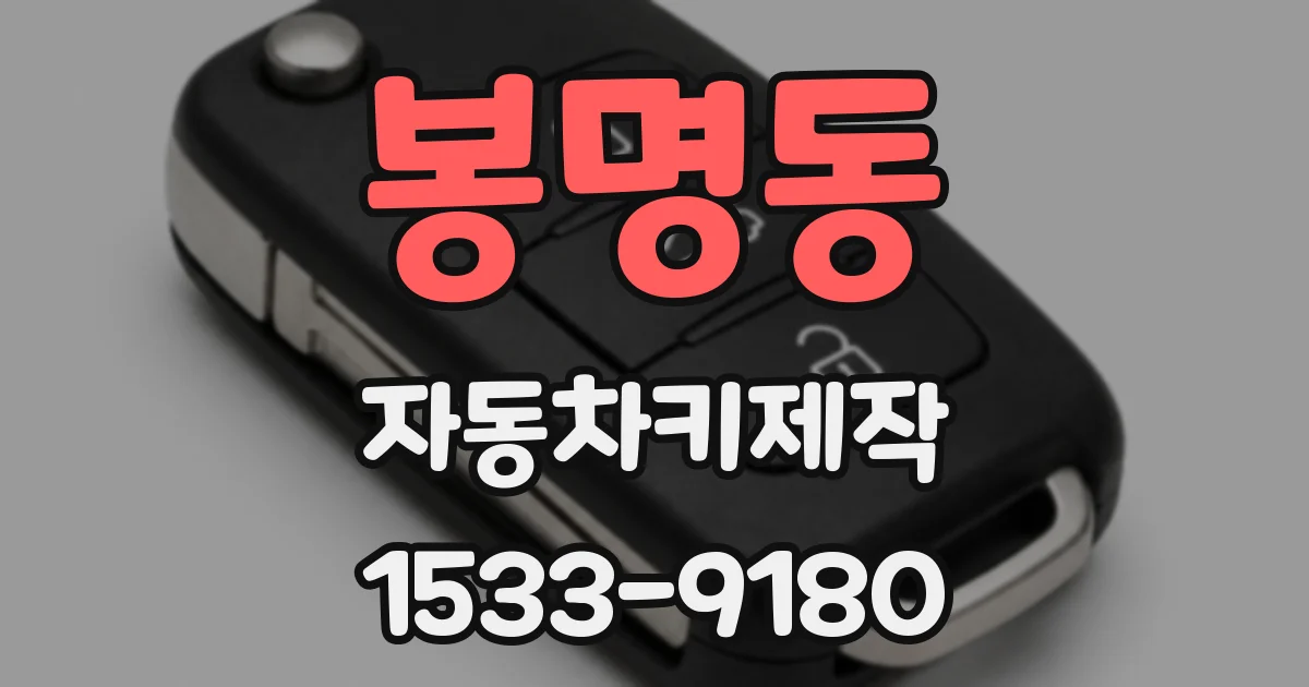 봉명동 자동차키제작