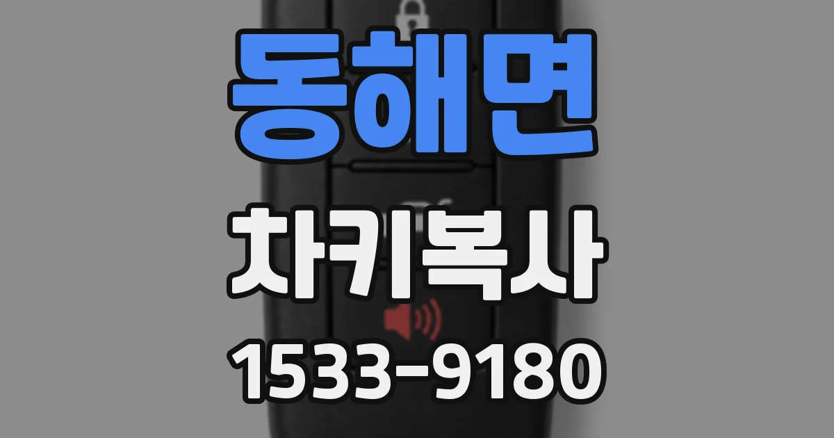 동해면 차키복사