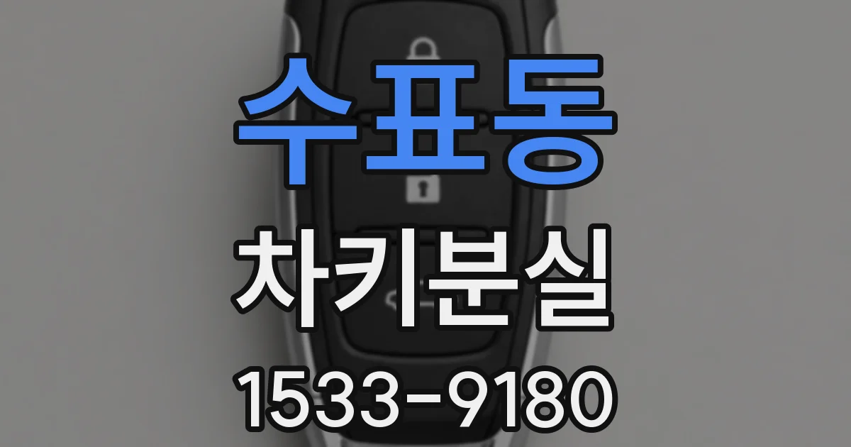 수표동 차키분실