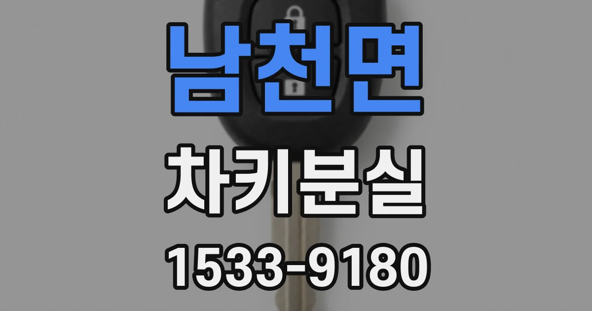 남천면 차키분실